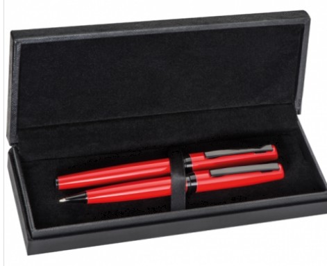 Pildspalvu komplekts ,sarkans