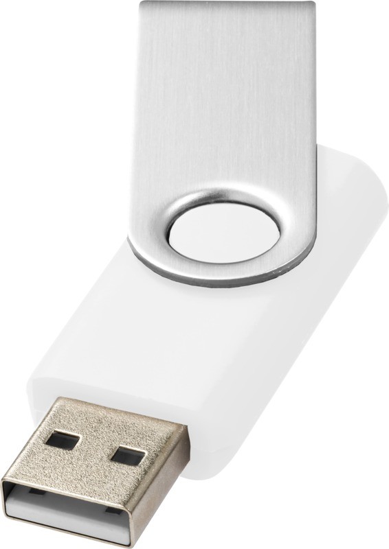 USB zibatmiņa- atslēgu piekariņš "TWISTER", 16GB, balta