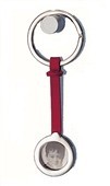 Atslēgu piekariņš ar vietu fotogrāfijai (sarkans)