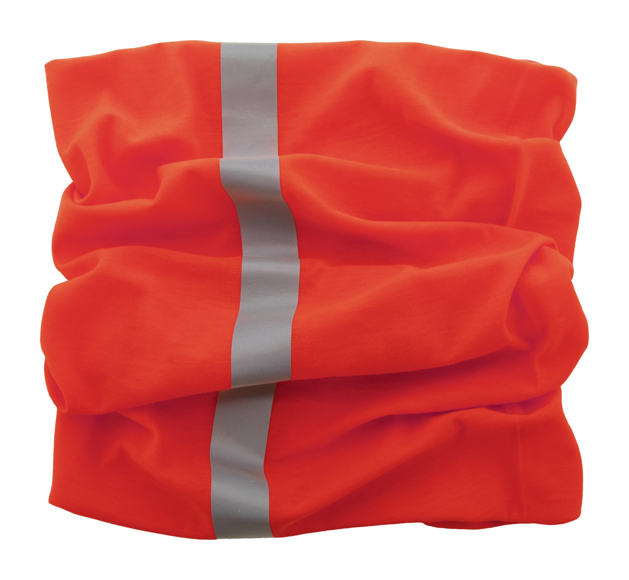 Šalle (bandana)  poliestera ar atstarojosu joslu, sarkana