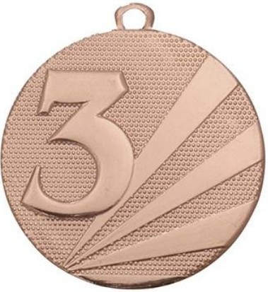 Medaļa "3. vieta" bronza,50mm