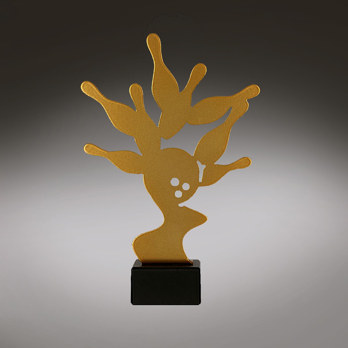 Balva-metāla trofejas zime "Boulings", H-21cm