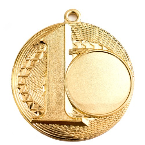 Medaļa "1.vieta"zeltīta (ieliktnis 25mm)