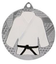 Medaļa sudraba"JUDO/KARATE" (ieliktnis 50mm)