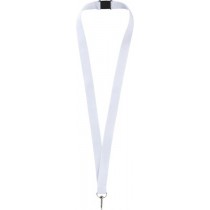 Kakla lente ar karabīni (lanyard), balta