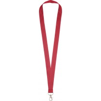 Kakla lente ar karabīni (lanyard), sarkana