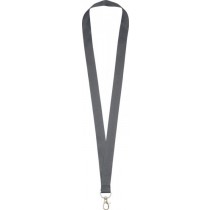 Kakla lente ar karabīni (lanyard), pelēka