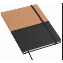 Piezīmju grāmata EKO ar pildspalvu,A5, brūns/melns