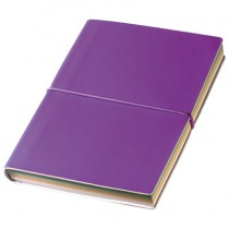 Piezīmju grāmatiņa 144 lapas dažādās krāsās, A5, violēta