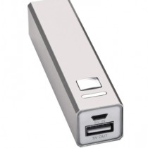 USB akumulators-lādētājs 2200mAh,silver