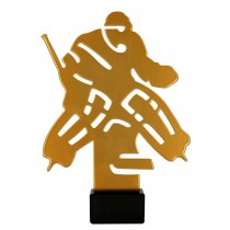 Balva-metāla trofejas zime "Hokejs/Vārtsargs", H-21cm