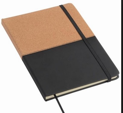 Записная книжка ЭКО с ручкой в комплекте,A5, коричневый/черный
