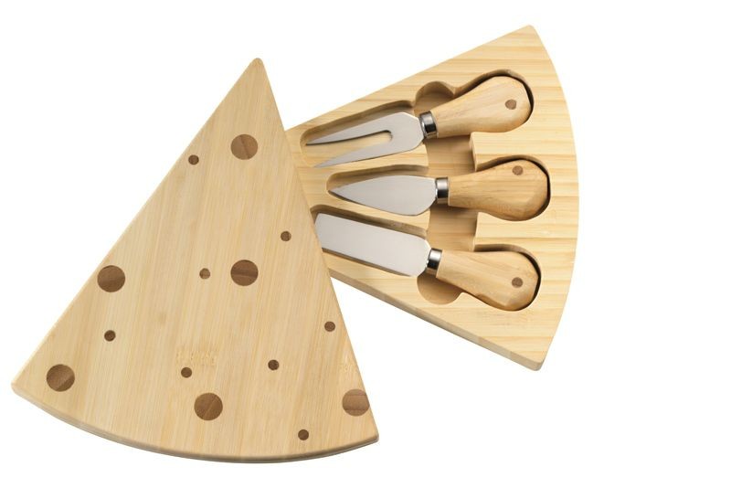 Комплект ножей для сыра с доской для нарезки 