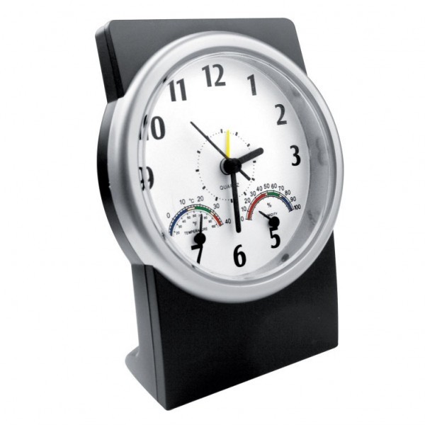 Часы настольные с термометром и гидрометром