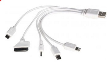 Комплект зарядных кабелей (5-в-1)для смартфонов и планшетов