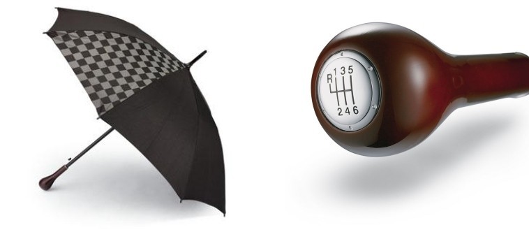Шикарный зонт с ручкой иммитирующей коробку передач "Gear Shift"