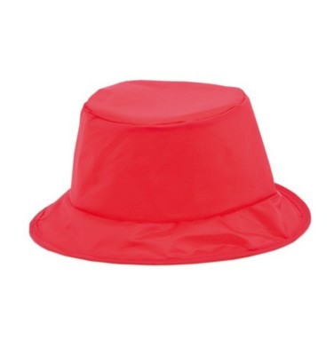 Шляпа из нейлона,складная,красная