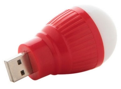 USB лампа KINSER, красная