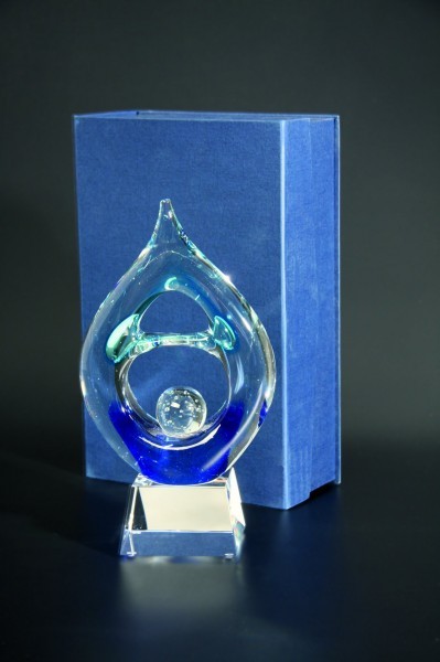 Награда из кристалла в подарочной коробке "Lode"