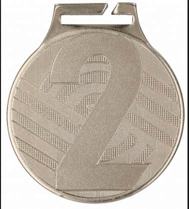 Медаль,2 место,серебро,D50mm
