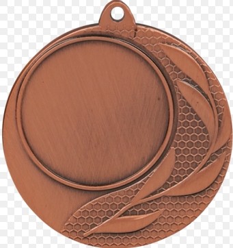 Медаль ,бронза, вставка 25 мм