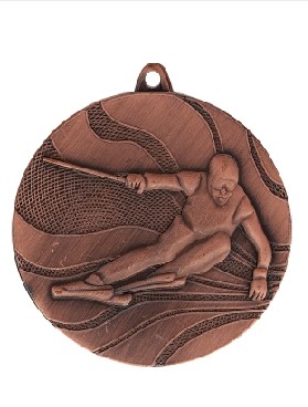 Medaļa "Slēpošana", bronza (D:50mm)