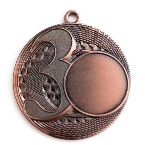 Медаль "3 место"бронза (вставка 25 мм)