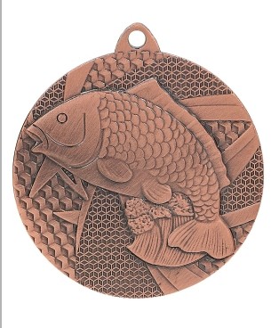 Медаль ,бронза "Рыба"  
