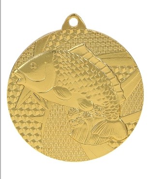 Медаль ,золото "Рыба"  