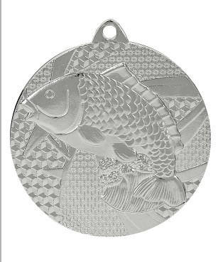 Медаль ,серебро "Рыба"  