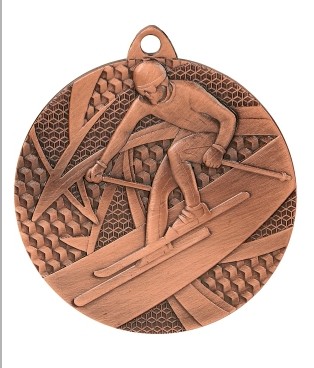 Медаль ,бронза "Лыжи"  