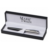 Ручка-роллер Mark Twain,черная/серебро