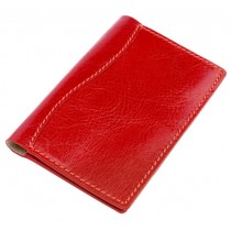 кошелек для документов (паспорта),кожа,красный