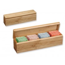 Комплект 4-х видов чая в деревянной коробке