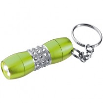 Zaļš LED lukturītis - atslēgu piekariņš