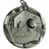 Медаль серебро,"Баскетбол",D70mm