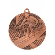 Medaļa "Slēpošana", bronza, (D:50mm)